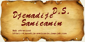 Đenadije Saničanin vizit kartica